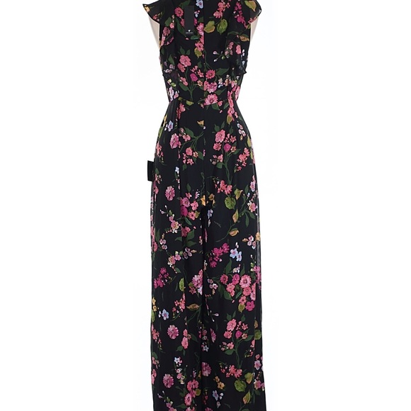 NWT Size Large Lulu's Black Floral Jumpsuit - Picture 2 of 15